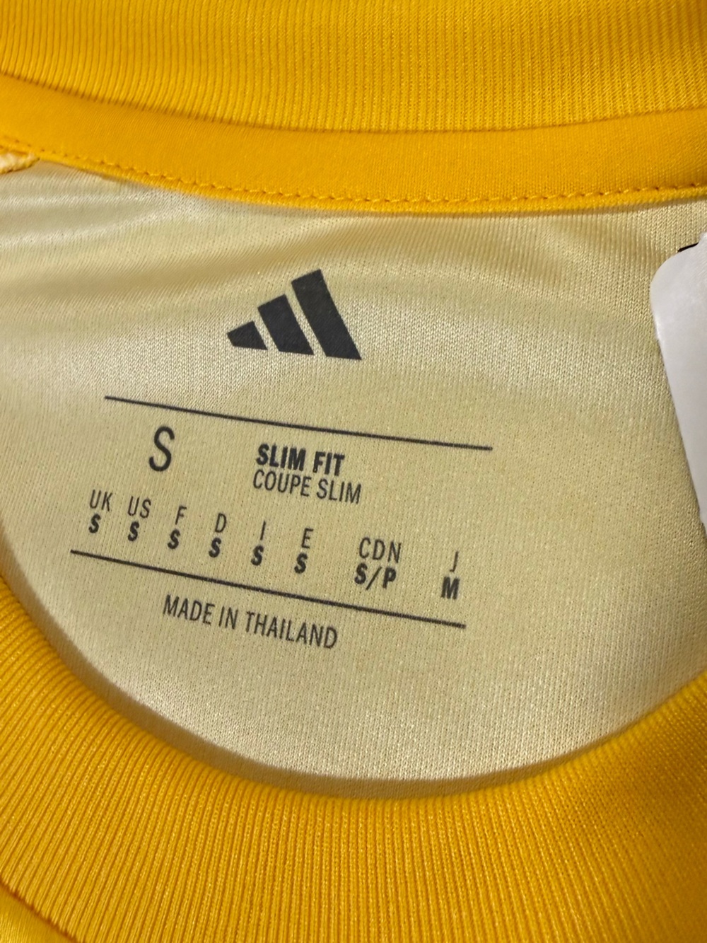 adidas Yellow Jamaica Stripe Soccer Jersey - Picture 4 of 5